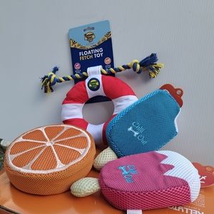 Lot of 9 New dog toys